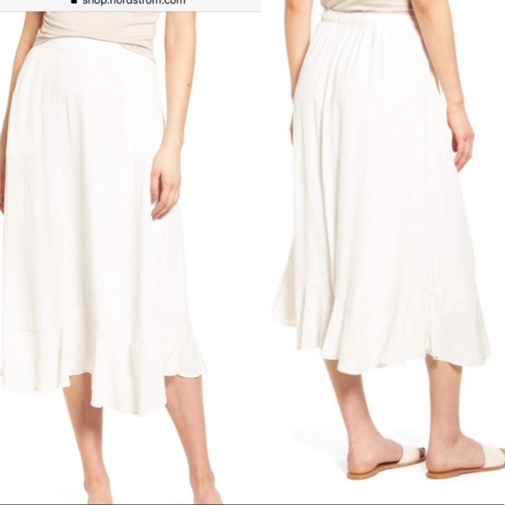 COPY - White Hinge Midi Skirt Size S - Picture 3 of 14